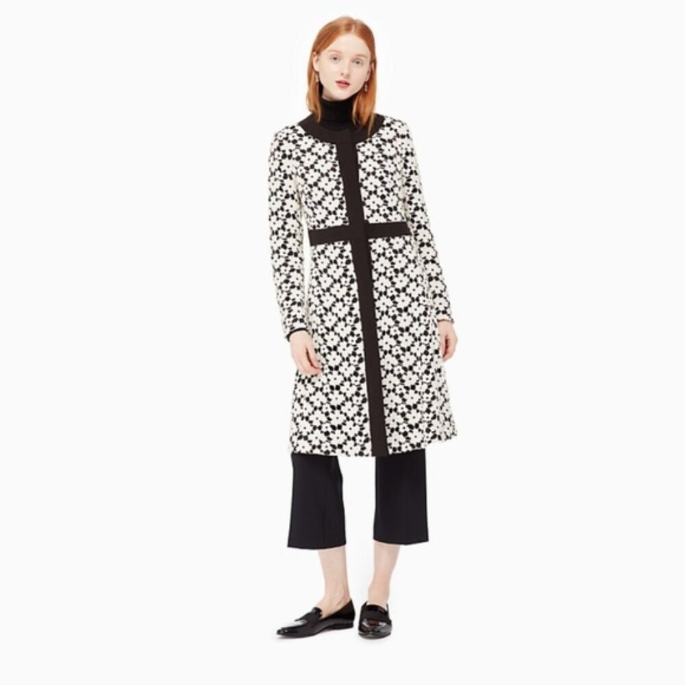 Kate Spade New York || "Guipure" Lace A-Line Coat sz 16 EUC